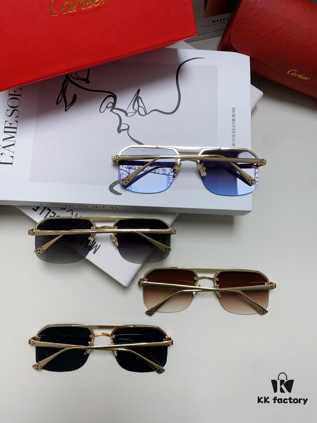 6931fc4a3a89a121ed54ccc2 Cartier Unisex Square Sunglasses, Lightweight Metal Frame Luxury Sunglasses for Men and Women, Stylish and Elegant Driving Sun Glasses