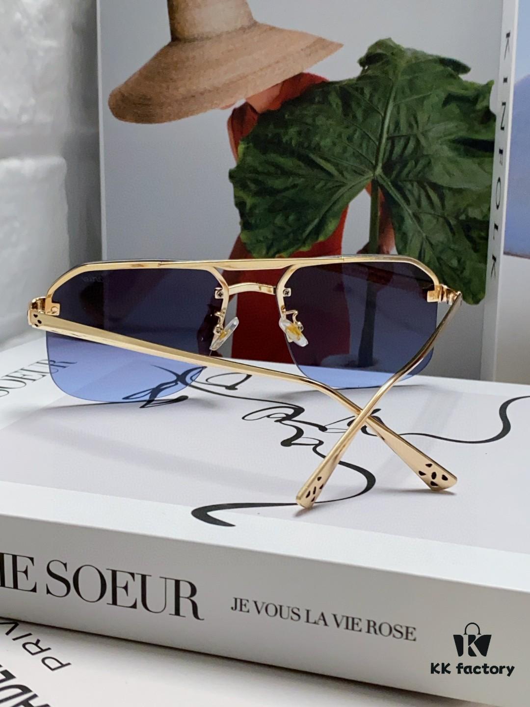6931fc4b3a89a121ed54ccc6 Cartier Unisex Square Sunglasses, New Lightweight Metal Sunglasses for Men and Women, Fashionable and Luxurious Driving Eyewear