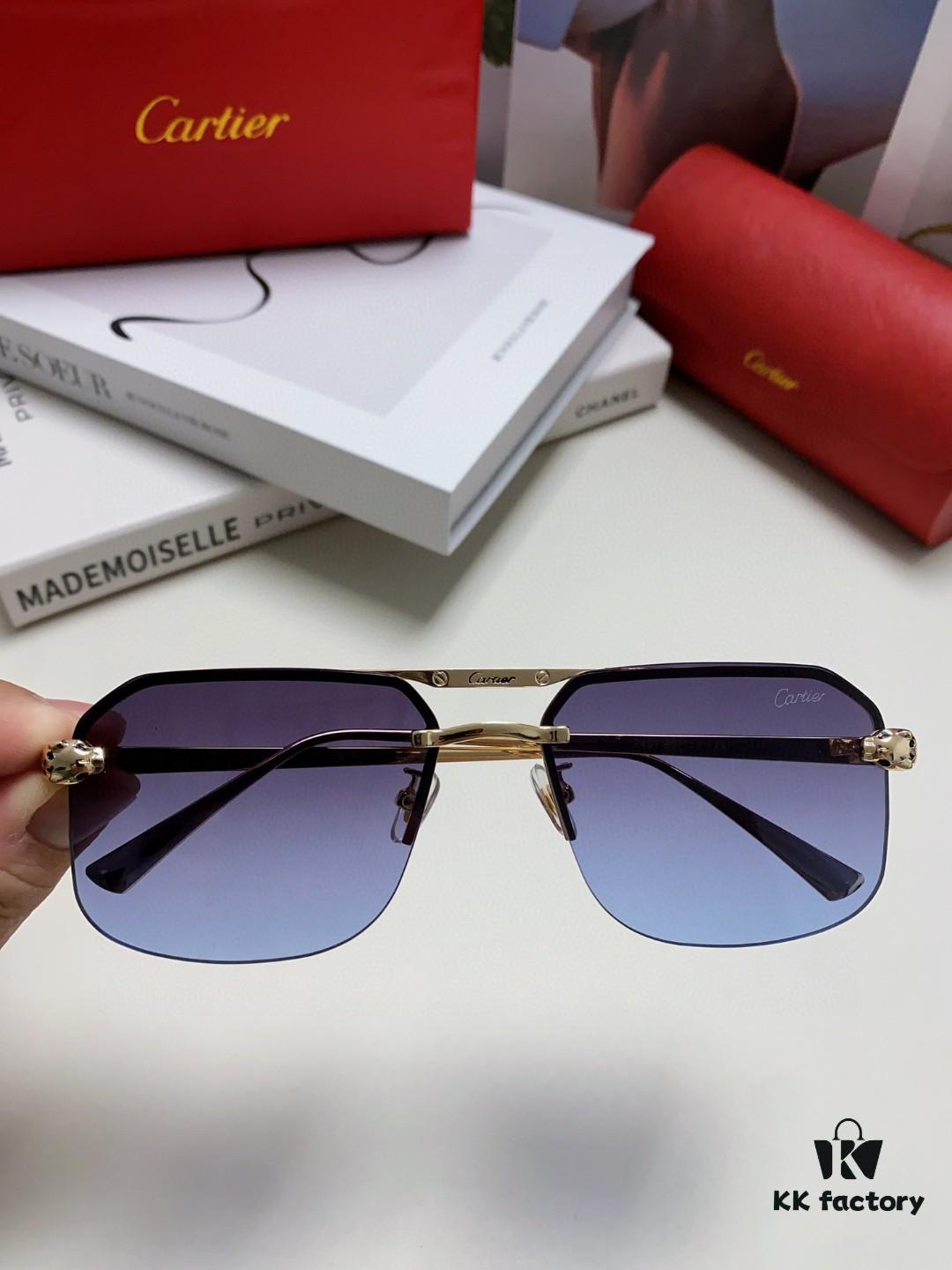 6931fc4b3a89a121ed54ccc7 Cartier Unisex Square Sunglasses, New Lightweight Metal Sunglasses for Men and Women, Fashionable and Luxurious Driving Eyewear