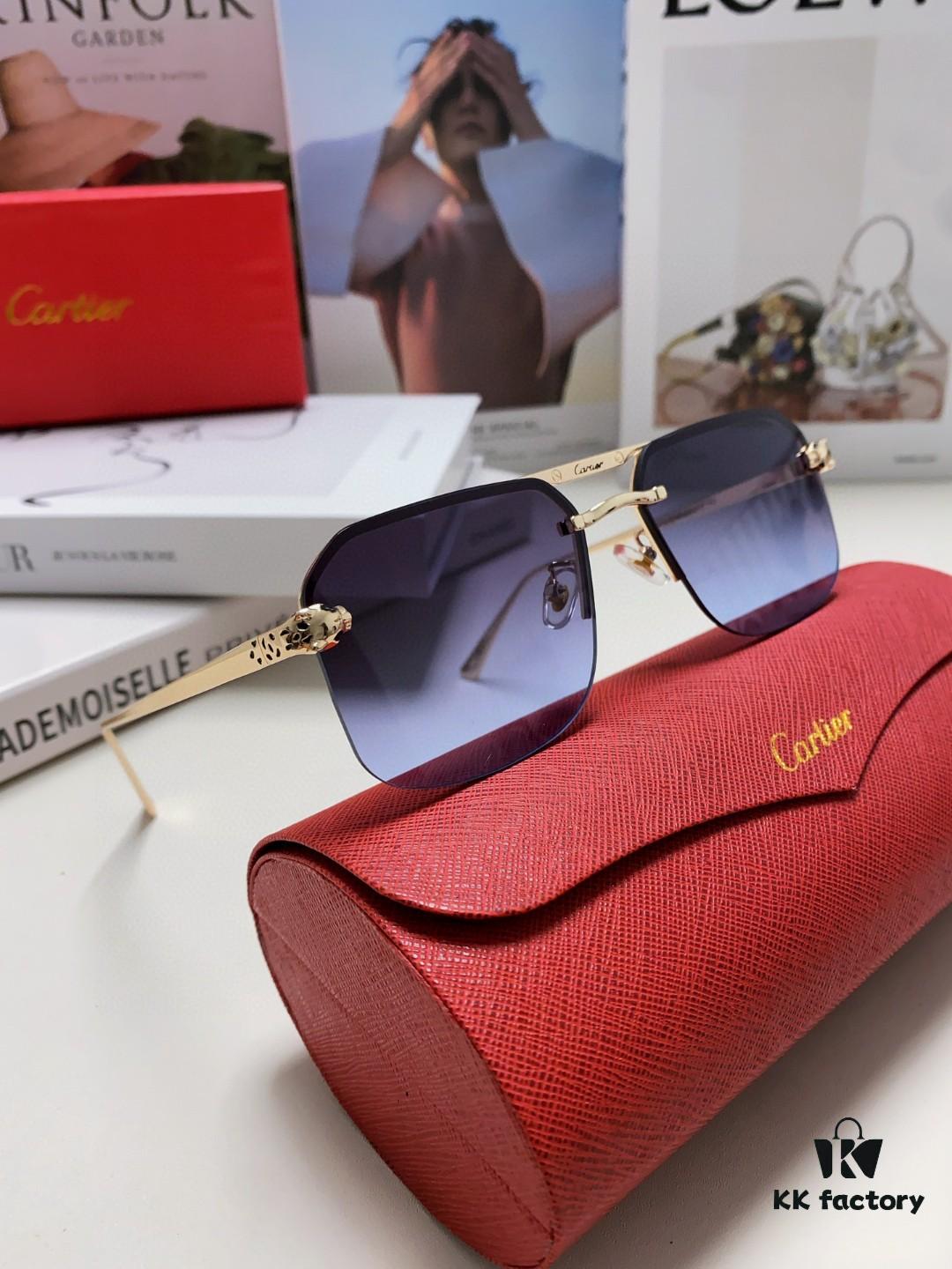 6931fc4b3a89a121ed54cccb Cartier Unisex Square Sunglasses, New Lightweight Metal Sunglasses for Men and Women, Fashionable and Luxurious Driving Eyewear