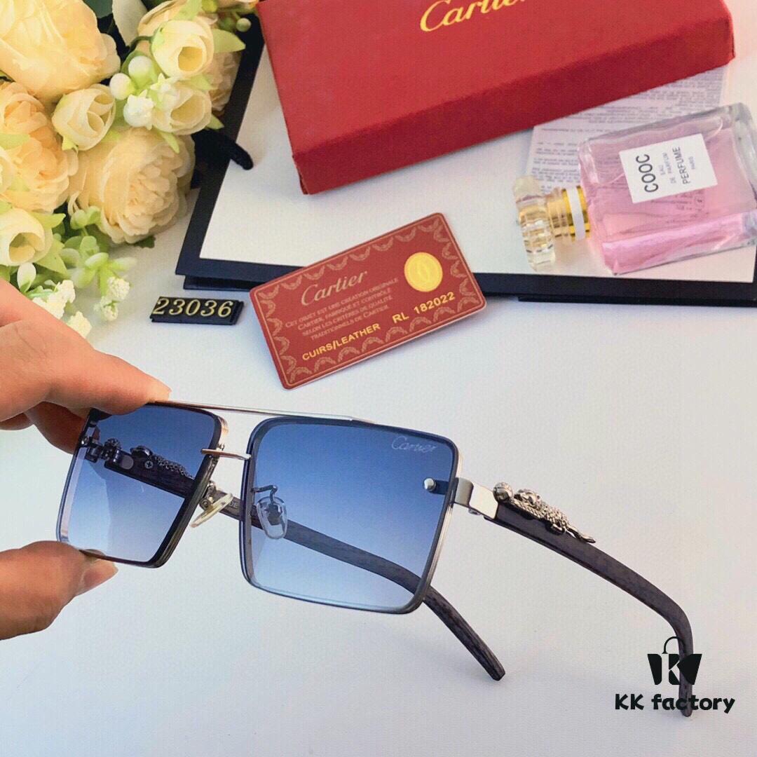 6931fc4f3a89a121ed54ccfd Cartier Metal Frame Double-Bridge Sunglasses for Driving UV Protection Retro Square Frame Sunglasses Exuding a Refined and Elegant Look