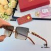 6931fc4f3a89a121ed54ccff Cartier Metal Frame Double-Bridge Sunglasses for Driving UV Protection Retro Square Frame Sunglasses Exuding a Refined and Elegant Look