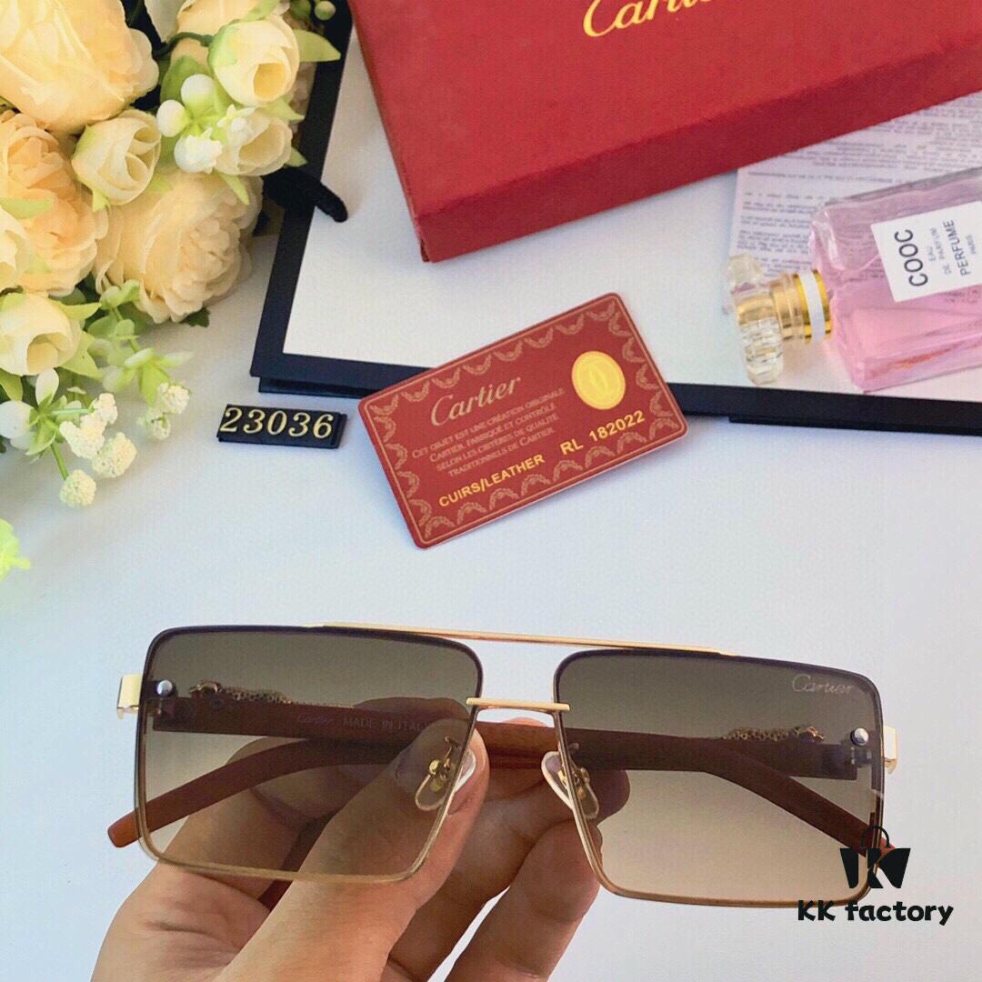 6931fc4f3a89a121ed54cd00 Cartier Metal Frame Double-Bridge Sunglasses for Driving UV Protection Retro Square Frame Sunglasses Exuding a Refined and Elegant Look