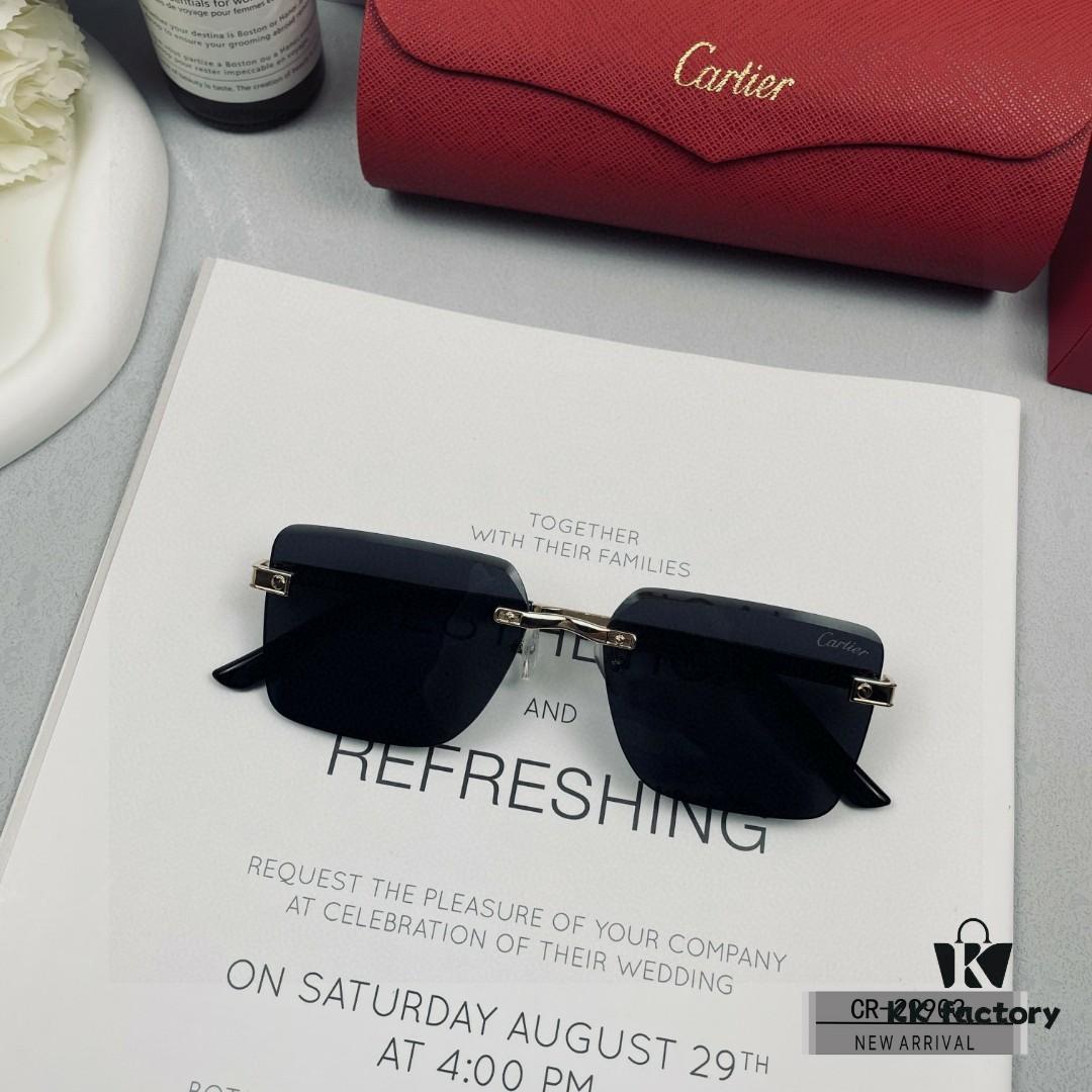 6931fc503a89a121ed54cd13 French Cartier - Cartier | Polarized Resin Lenses by Polaroid | Lightweight Metal Frame for Comfortable Wear | Size: 60-13-148 | New Men's Sunglasses for Driving and Travel