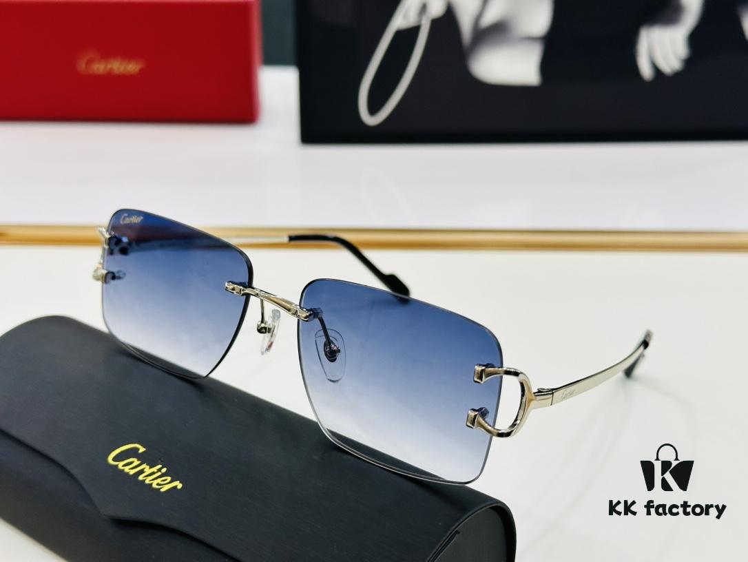 6931fc513a89a121ed54cd20 Cartier CT0330S Sunglasses Size 57□18-140 Universal Frame Shape Minimalist and Elegant Fashion Unisex