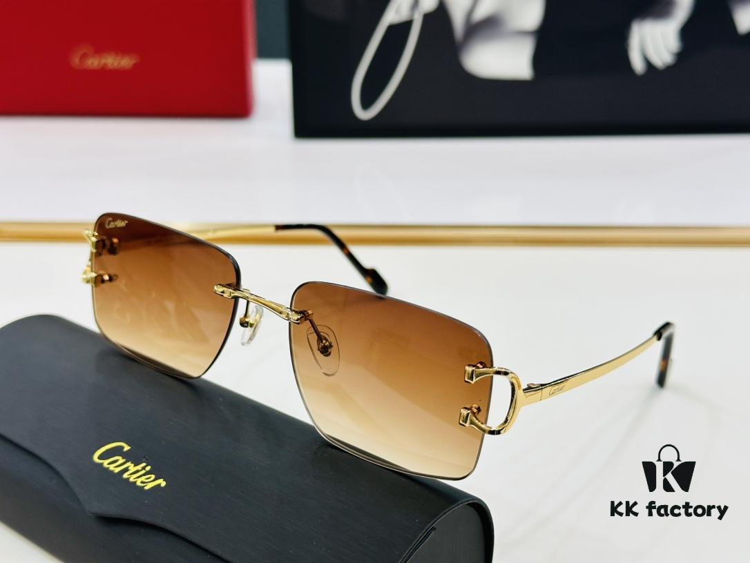 6931fc523a89a121ed54cd21 Cartier CT0330S Sunglasses Size 57□18-140 Universal Frame Shape Minimalist and Elegant Fashion Unisex