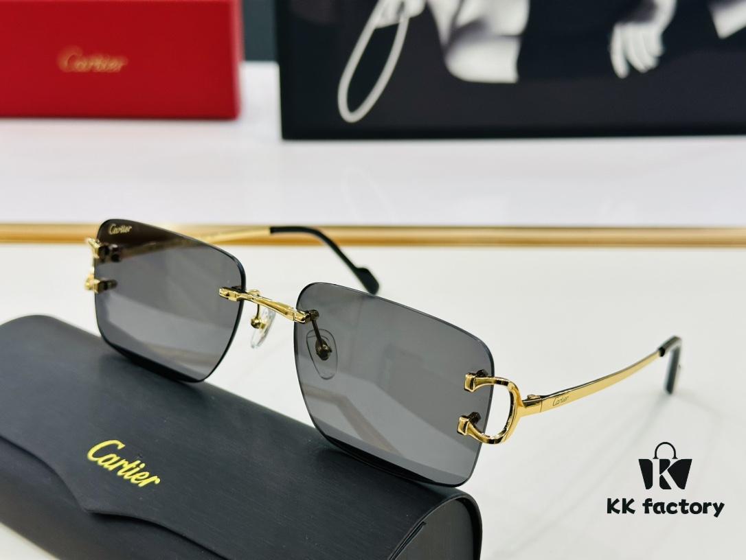 6931fc523a89a121ed54cd24 Cartier CT0330S Sunglasses Size 57□18-140 Universal Frame Shape Minimalist and Elegant Fashion Unisex