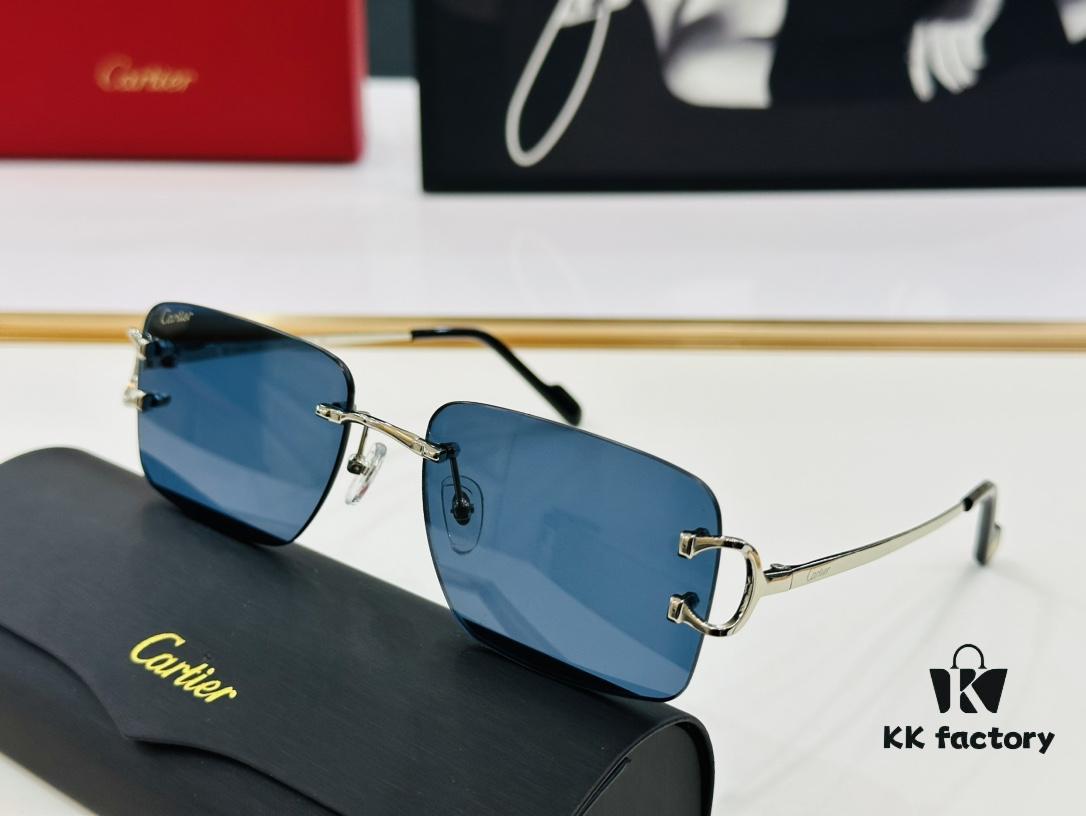 6931fc523a89a121ed54cd25 Cartier CT0330S Sunglasses Size 57□18-140 Universal Frame Shape Minimalist and Elegant Fashion Unisex