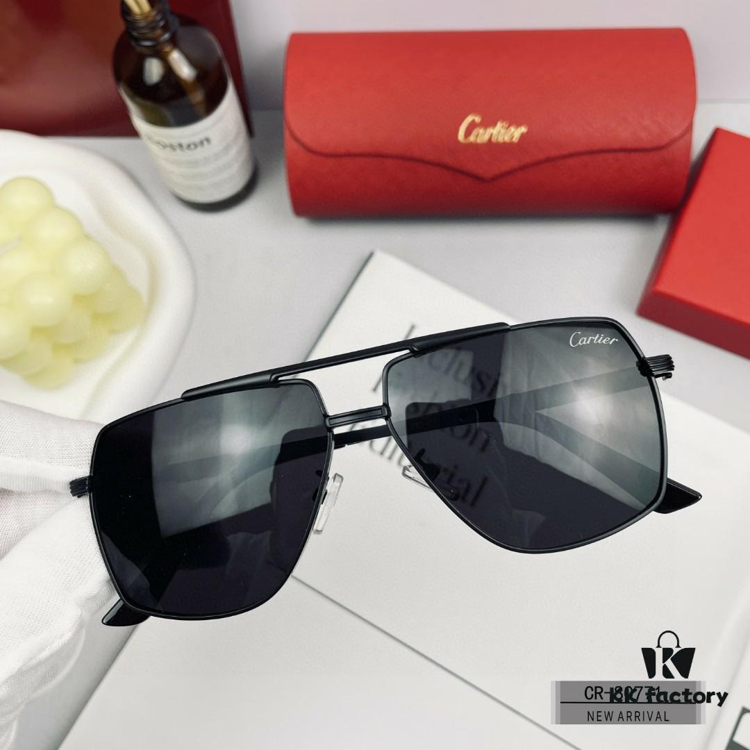 6931fc563a89a121ed54cd5a Cartier France - Unisex Sunglasses Model 80771 with Polaroid HD Resin Lenses, Lightweight Metal Frame for Men, Driving & Travel Essential