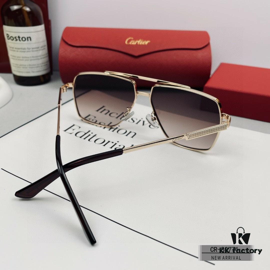6931fc563a89a121ed54cd5c Cartier France - Unisex Sunglasses Model 80771 with Polaroid HD Resin Lenses, Lightweight Metal Frame for Men, Driving & Travel Essential