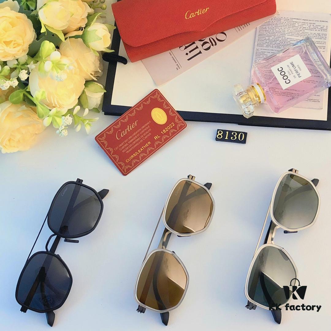 6931fc593a89a121ed54cd82 Cartier New Retro Business Men's Sunglasses, High-End Fashion Metal Sun Glasses, Minimalist Vintage Style Unisex Eyewear for Large Faces