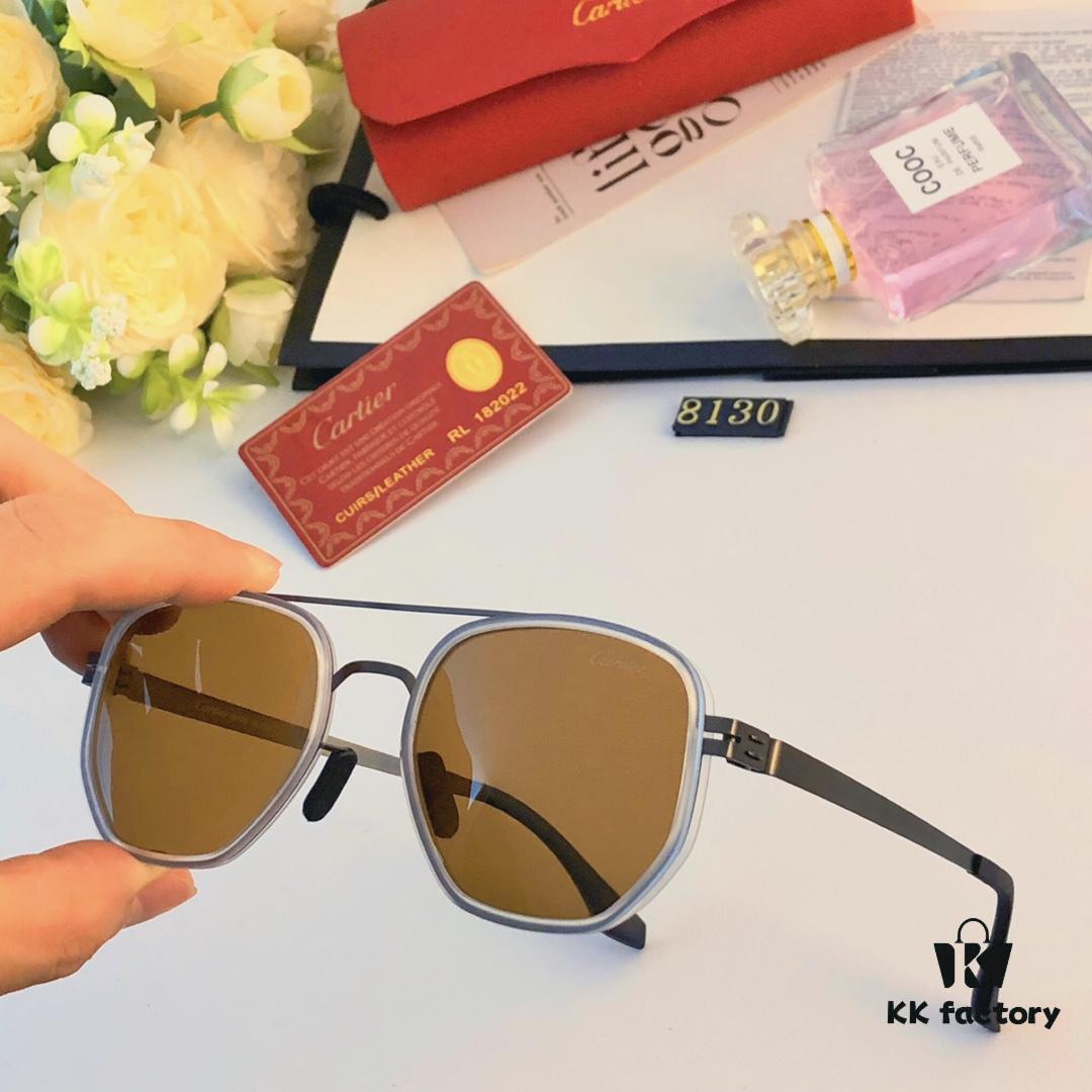6931fc593a89a121ed54cd85 Cartier New Retro Business Men's Sunglasses, High-End Fashion Metal Sun Glasses, Minimalist Vintage Style Unisex Eyewear for Large Faces