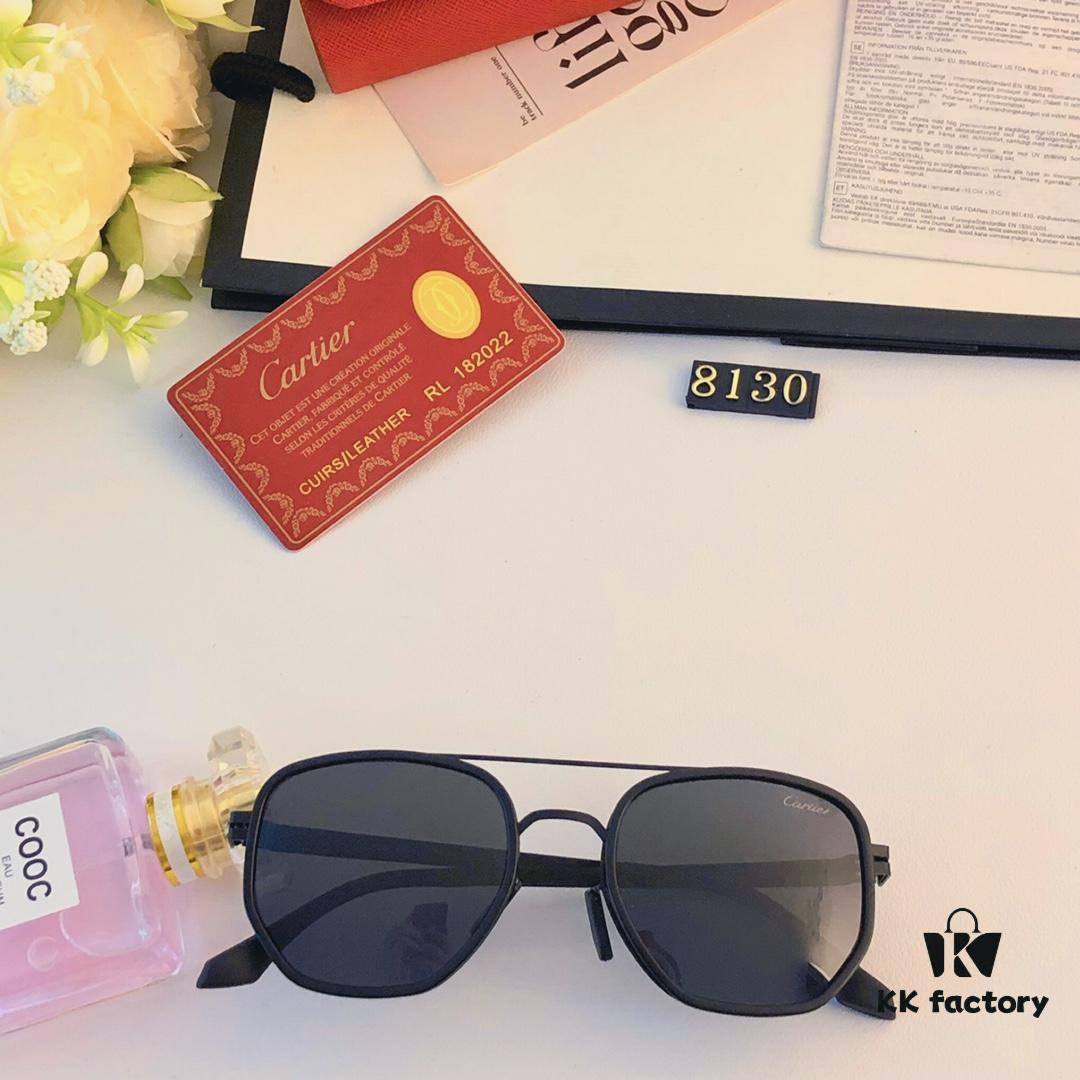 6931fc593a89a121ed54cd87 Cartier New Retro Business Men's Sunglasses, High-End Fashion Metal Sun Glasses, Minimalist Vintage Style Unisex Eyewear for Large Faces