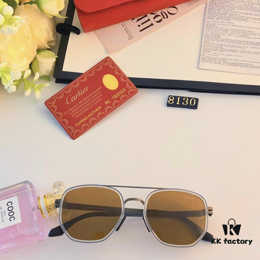 6931fc593a89a121ed54cd88 Cartier New Retro Business Men's Sunglasses, High-End Fashion Metal Sun Glasses, Minimalist Vintage Style Unisex Eyewear for Large Faces