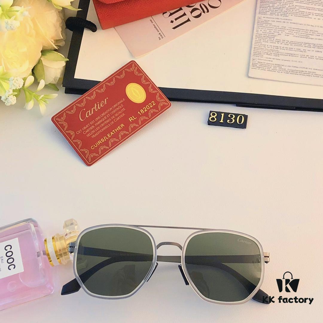 6931fc593a89a121ed54cd89 Cartier New Retro Business Men's Sunglasses, High-End Fashion Metal Sun Glasses, Minimalist Vintage Style Unisex Eyewear for Large Faces