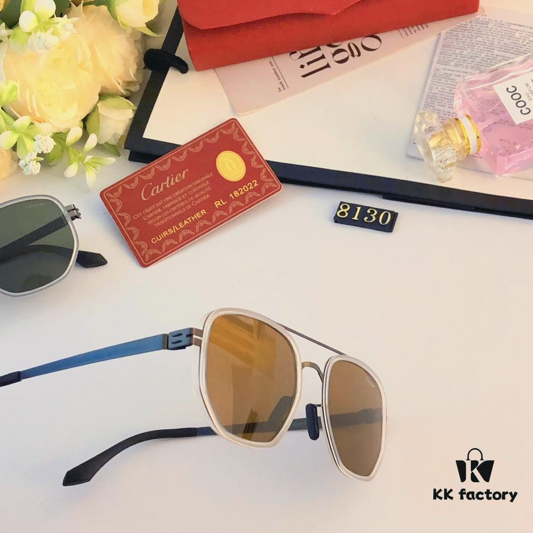 6931fc593a89a121ed54cd8a Cartier New Retro Business Men's Sunglasses, High-End Fashion Metal Sun Glasses, Minimalist Vintage Style Unisex Eyewear for Large Faces
