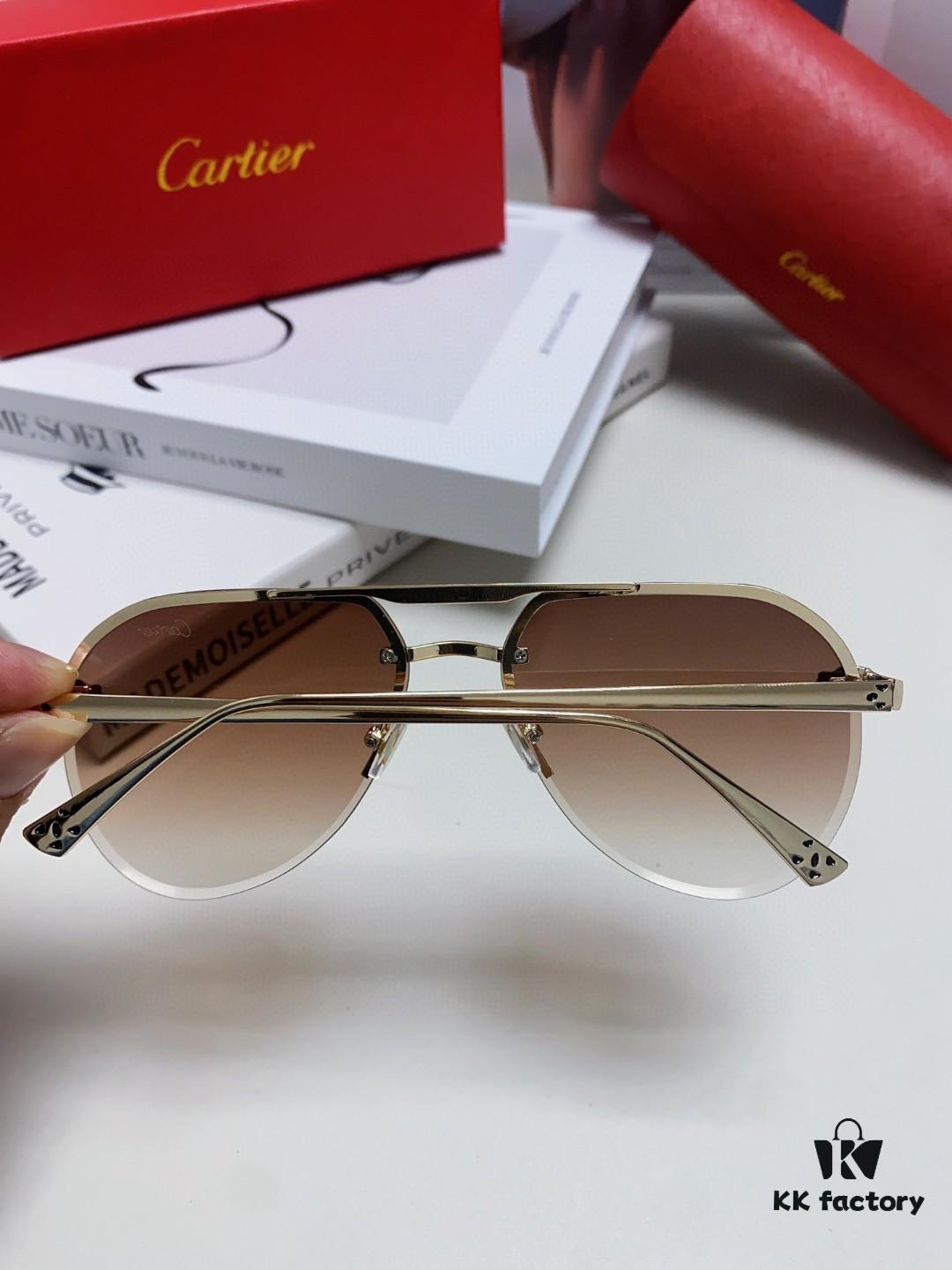 6931fc5c3a89a121ed54cdaa Cartier Unisex Round-Framed Sunglasses, New Lightweight Metal Sun Glasses for Men and Women, Fashionable and Elegant Driving Sunglasses