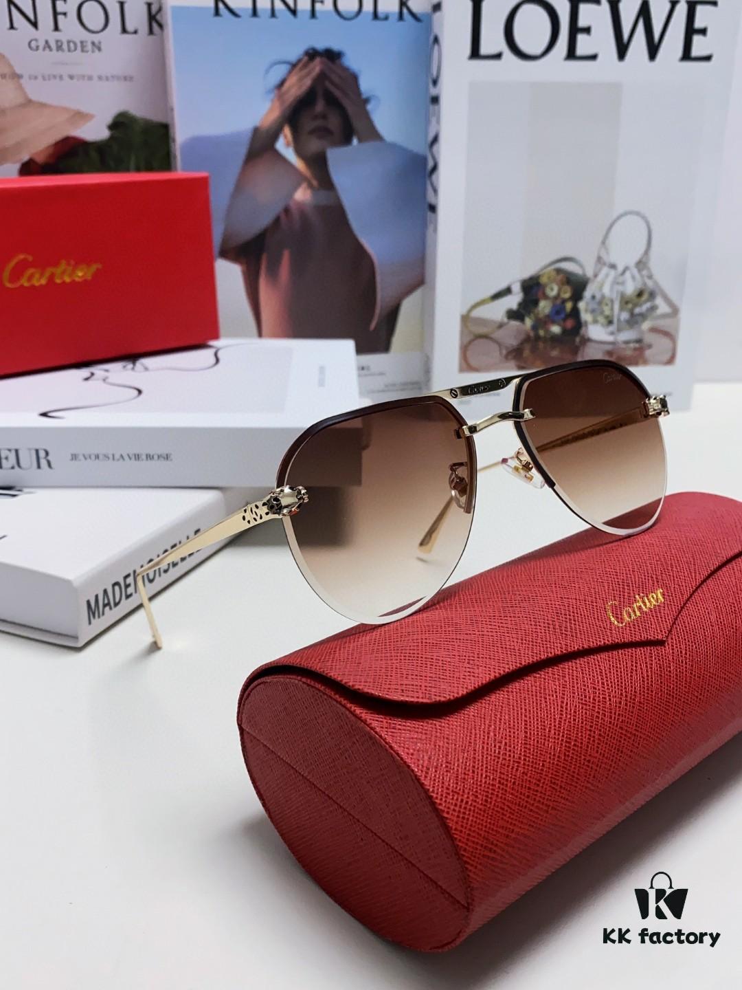 6931fc5c3a89a121ed54cdad Cartier Unisex Round-Framed Sunglasses, New Lightweight Metal Sun Glasses for Men and Women, Fashionable and Elegant Driving Sunglasses