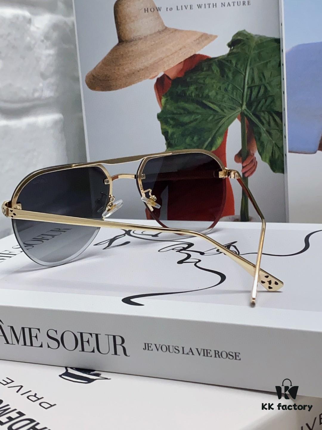 6931fc5c3a89a121ed54cdb2 Cartier Unisex Round-Framed Sunglasses, Lightweight Metal Sunglasses for Men and Women, Luxury Fashion Driving Sunglasses