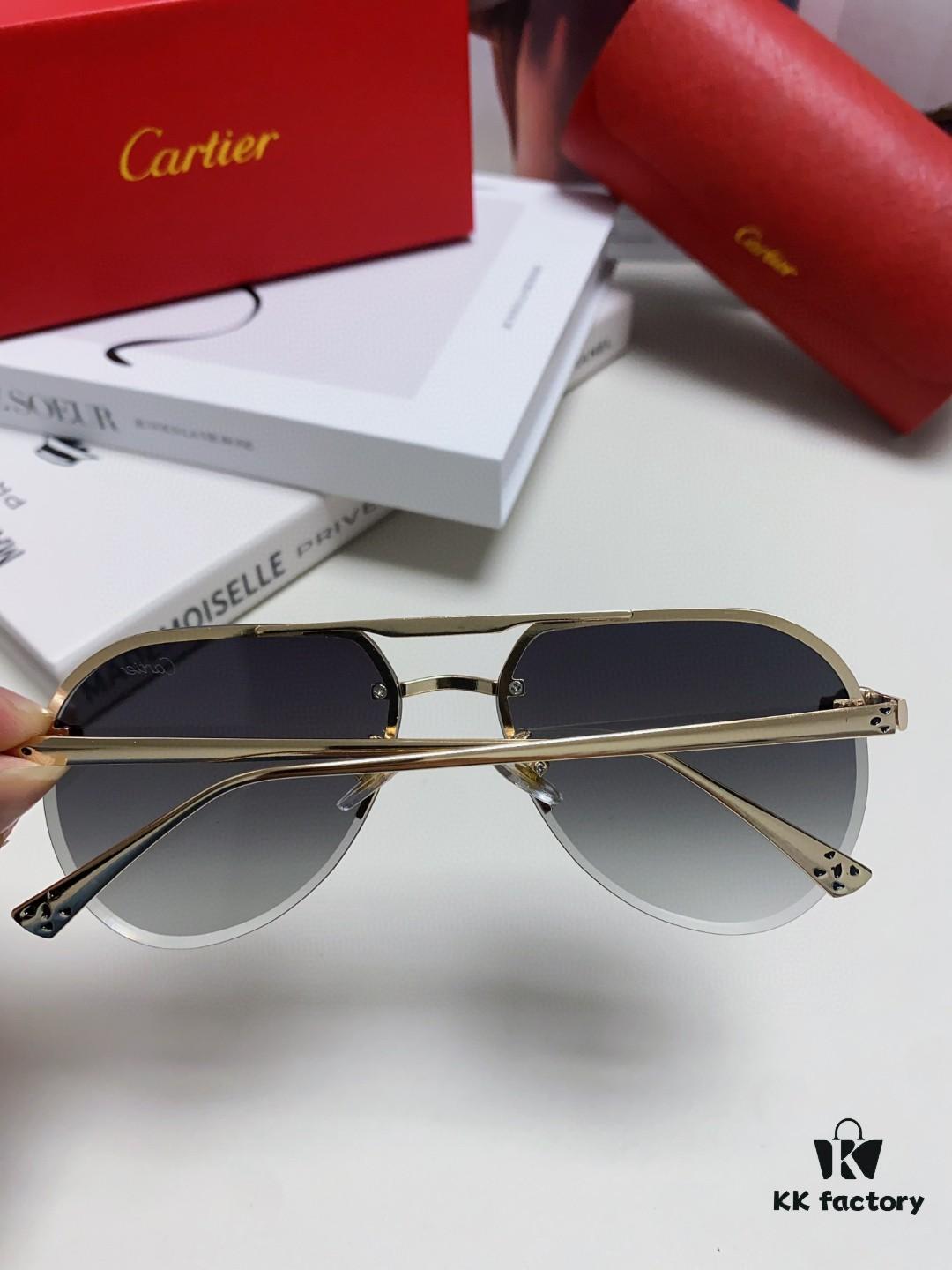 6931fc5c3a89a121ed54cdb4 Cartier Unisex Round-Framed Sunglasses, Lightweight Metal Sunglasses for Men and Women, Luxury Fashion Driving Sunglasses