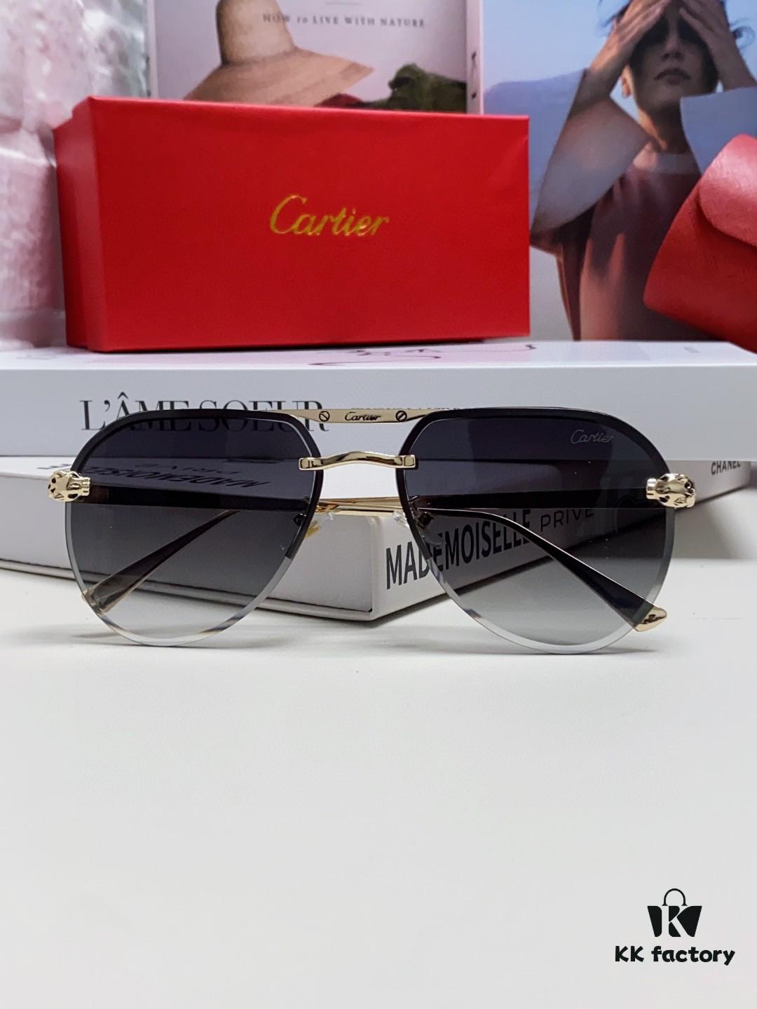 6931fc5c3a89a121ed54cdb6 Cartier Unisex Round-Framed Sunglasses, Lightweight Metal Sunglasses for Men and Women, Luxury Fashion Driving Sunglasses