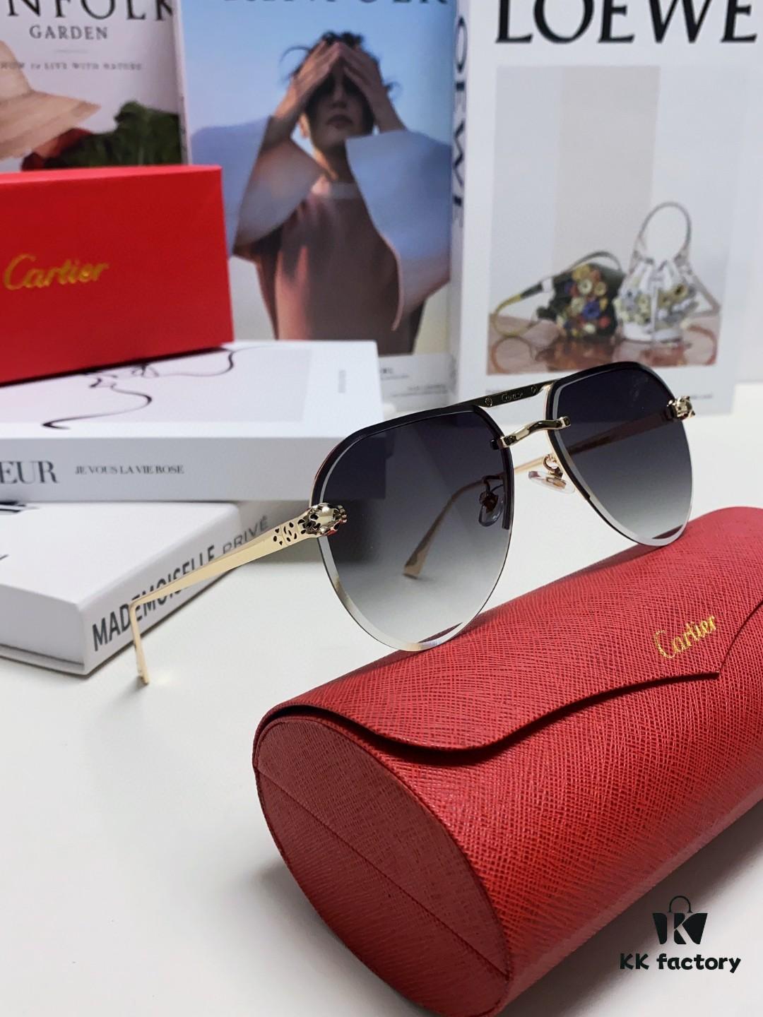6931fc5c3a89a121ed54cdb7 Cartier Unisex Round-Framed Sunglasses, Lightweight Metal Sunglasses for Men and Women, Luxury Fashion Driving Sunglasses