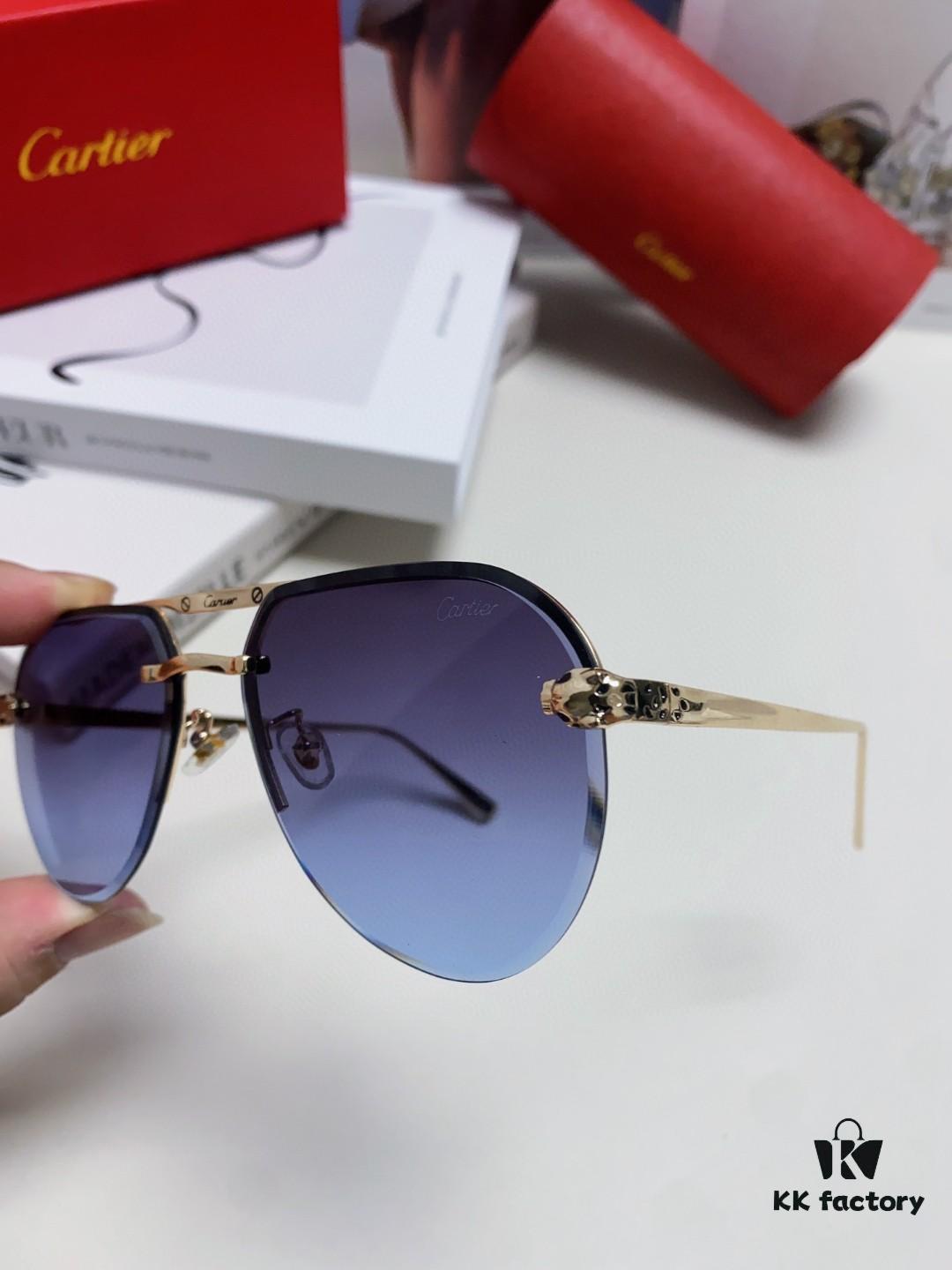 6931fc5d3a89a121ed54cdbf Cartier Unisex Round-Framed Sunglasses, New Lightweight Metal Sunglasses for Men and Women, Stylish and Elegant Driving Sunglasses