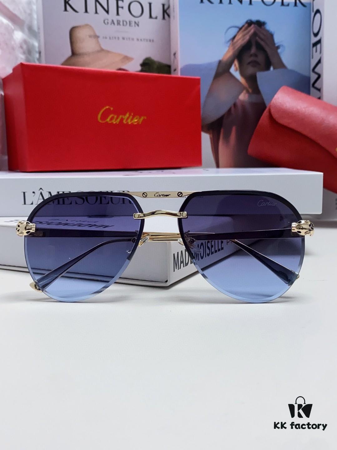 6931fc5d3a89a121ed54cdc0 Cartier Unisex Round-Framed Sunglasses, New Lightweight Metal Sunglasses for Men and Women, Stylish and Elegant Driving Sunglasses