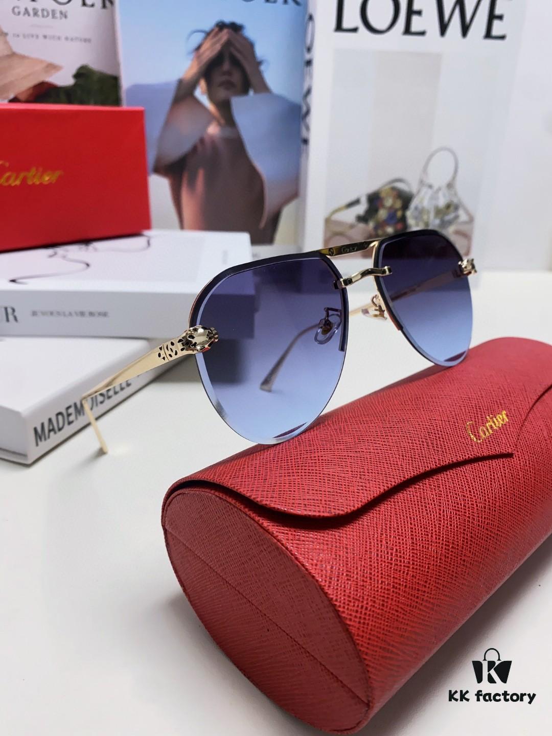 6931fc5d3a89a121ed54cdc1 Cartier Unisex Round-Framed Sunglasses, New Lightweight Metal Sunglasses for Men and Women, Stylish and Elegant Driving Sunglasses