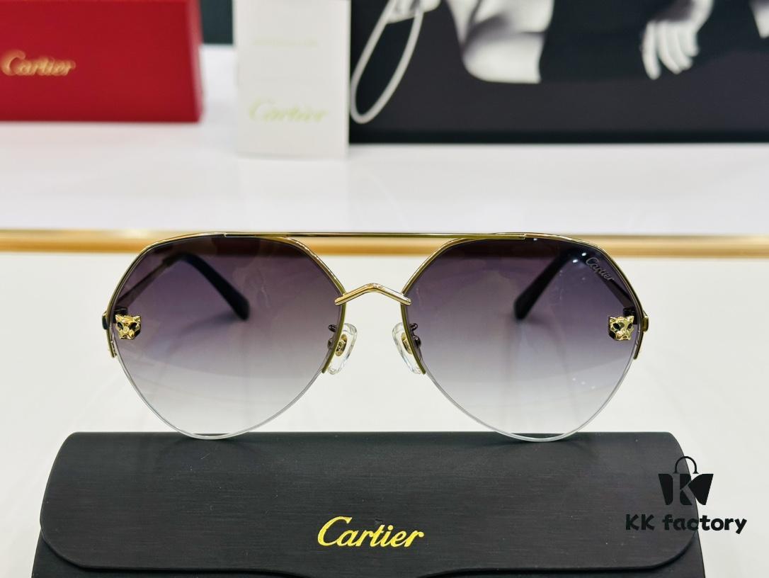 6931fc633a89a121ed54ce0a Cartier CT0355S Sunglasses, Size 64-15-140, Universal Frame Shape, Minimalist and Elegant, Fashionable and Casual, Original Color