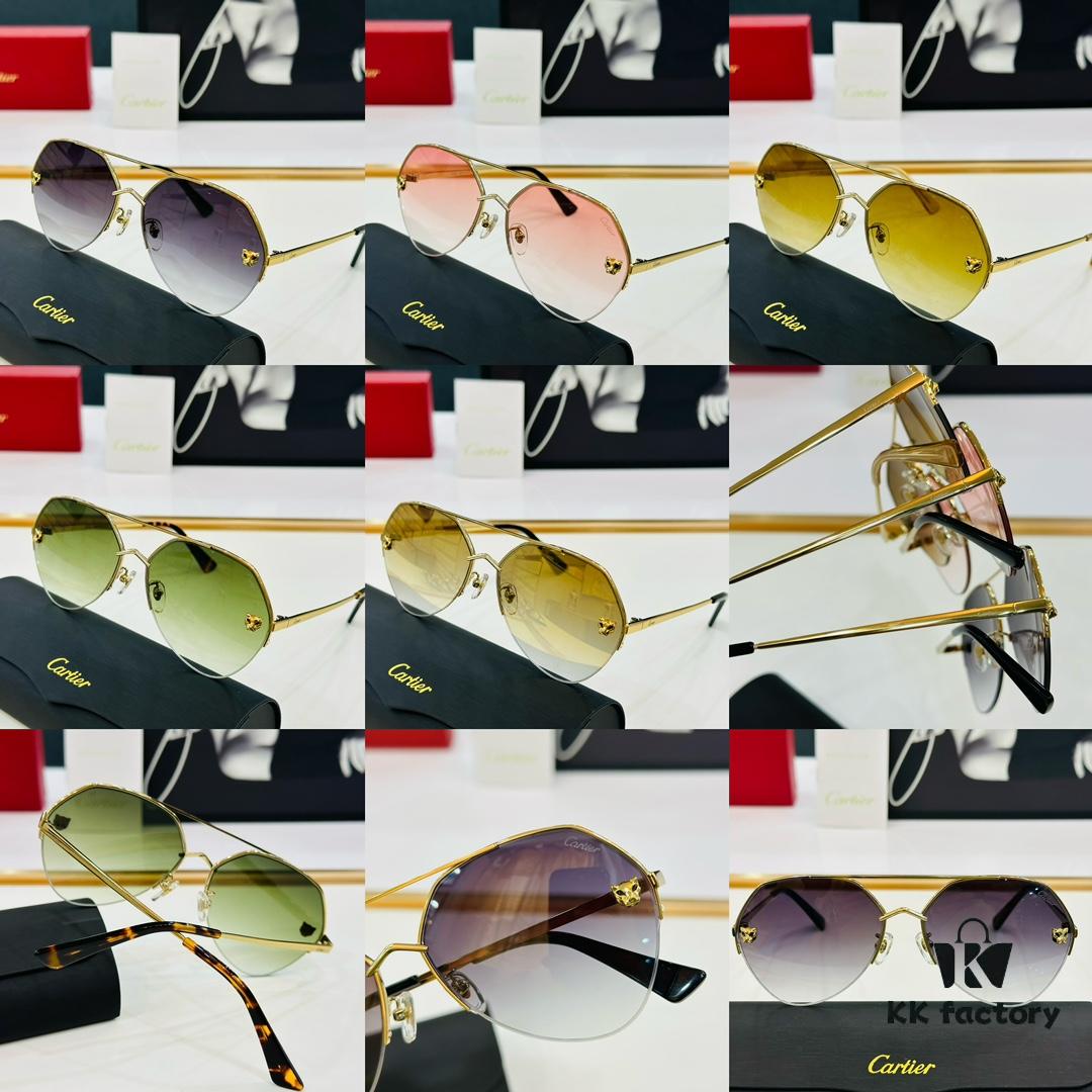 6931fc633a89a121ed54ce0b Cartier CT0355S Sunglasses, Size 64-15-140, Universal Frame Shape, Minimalist and Elegant, Fashionable and Casual, Original Color