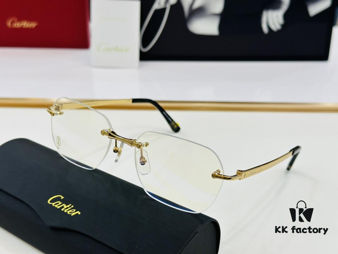 6931fc633a89a121ed54ce16 Cartier CT0407O Size 57□18-145 Men's Sunglasses, Recommended for All Face Shapes, Comfortable to Wear, Can Be Fitted with Prescription Lenses