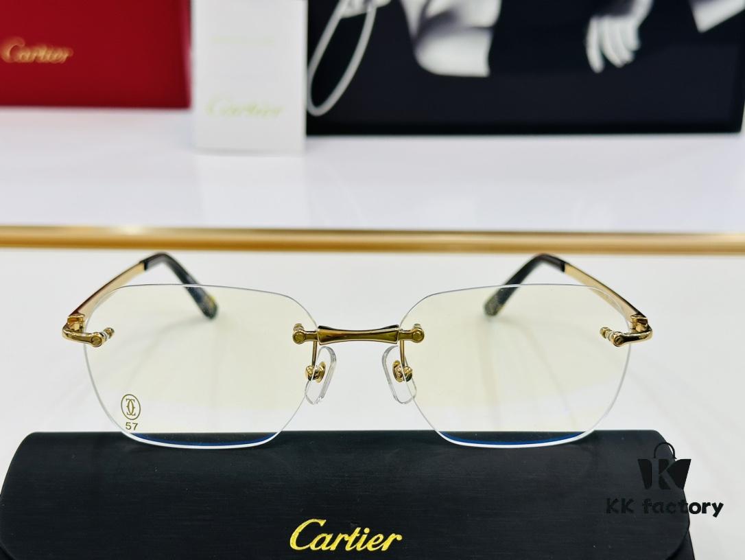 6931fc643a89a121ed54ce19 Cartier CT0407O Size 57□18-145 Men's Sunglasses, Recommended for All Face Shapes, Comfortable to Wear, Can Be Fitted with Prescription Lenses
