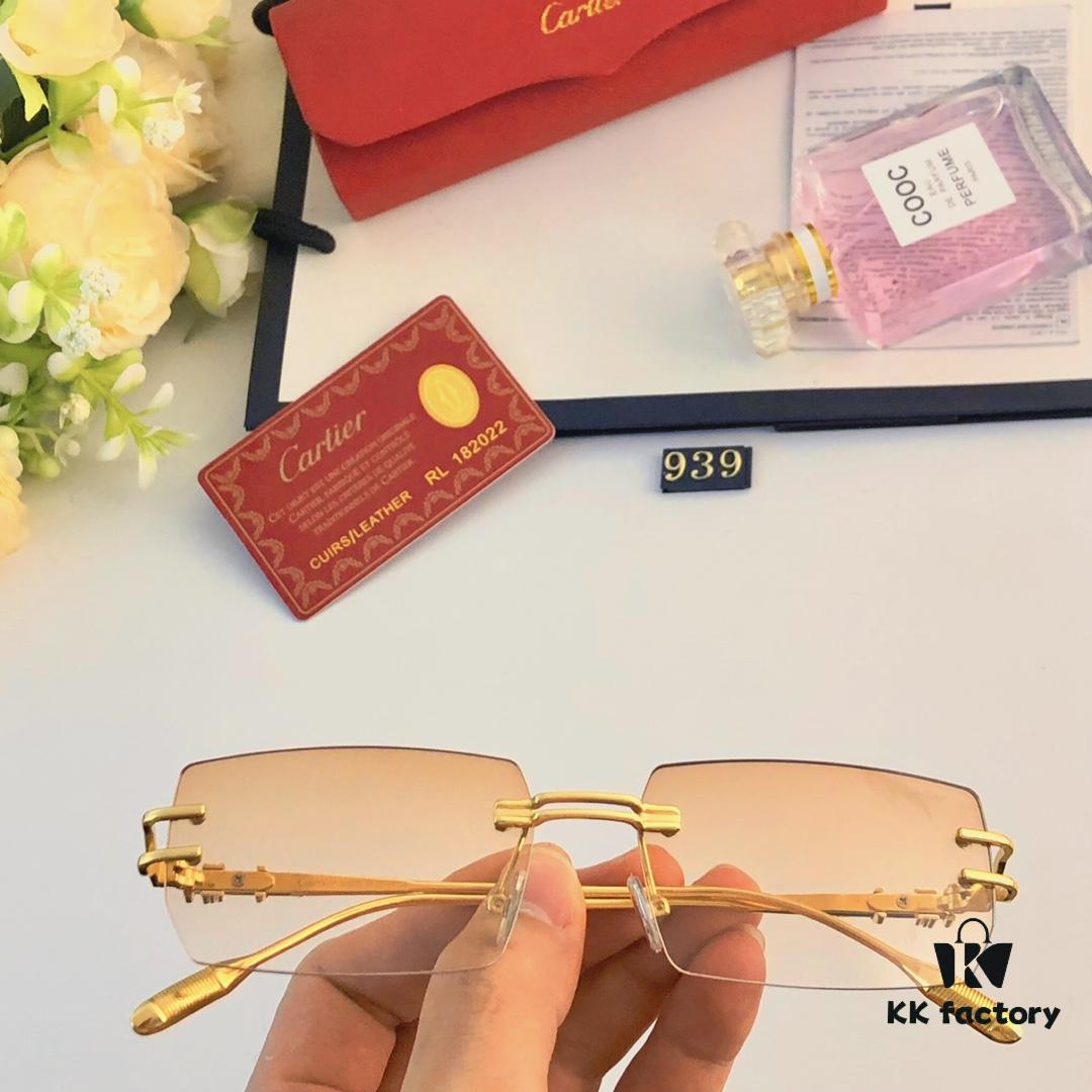 6931fc653a89a121ed54ce25 Cartier 2024 Summer Frameless Cut-out Square Sunglasses, Fashion Street Snap UV Protection Trendy Unisex Non-Prescription Glasses