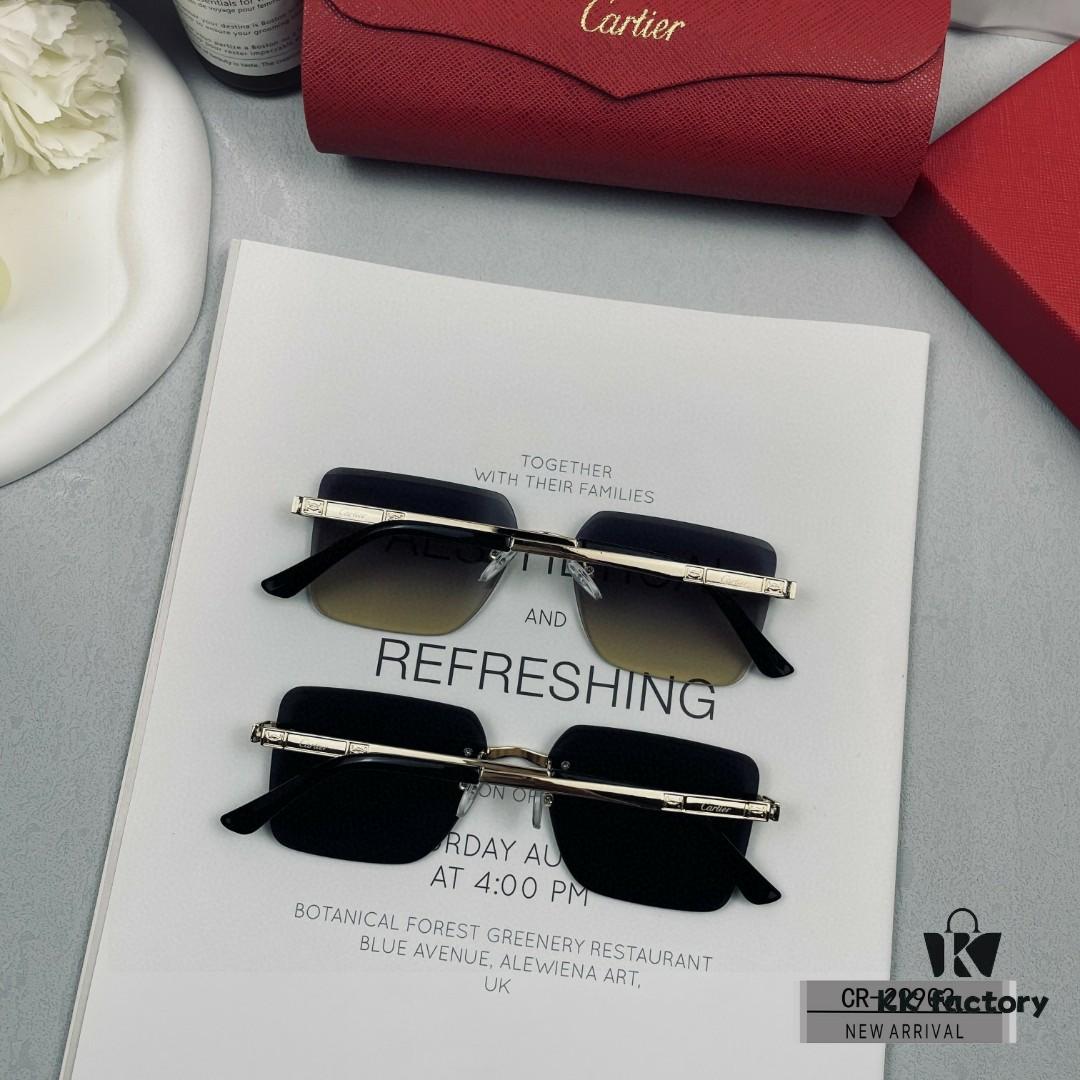 6931fc653a89a121ed54ce29 French Cartier - Cartier | Polarized Sunglasses with Polylite Lenses, Lightweight Metal Frame, Size 60-13-148, Stylish and Luxurious Design for Men