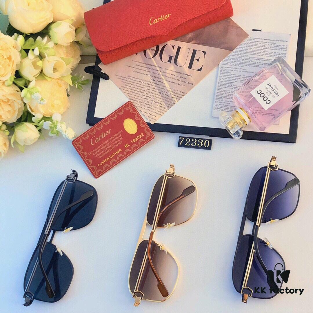 6931fc673a89a121ed54ce43 Cartier New Men's Metal Square-Framed Sunglasses, Fashionable and Casual Trendy Shades, Outdoor UV Protection Sun Glasses