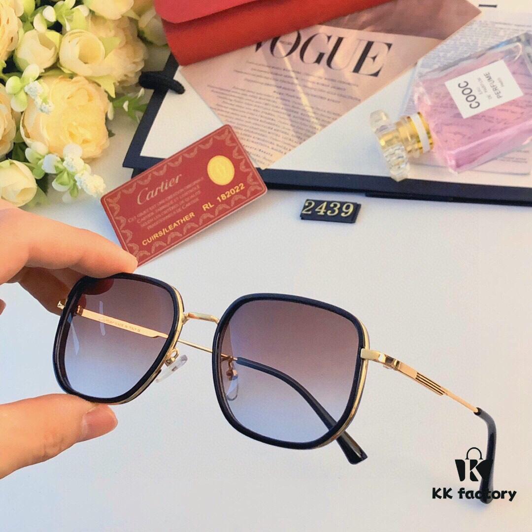6931fc683a89a121ed54ce4e Cartier 2024 New Arrival Korean Style Summer Sunglasses with UV Protection, Gradient Square Frame Sunglasses