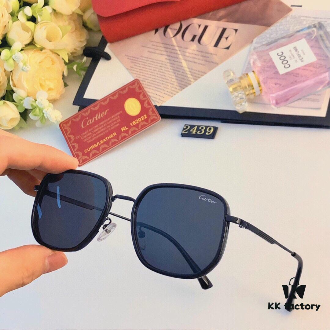 6931fc683a89a121ed54ce4f Cartier 2024 New Arrival Korean Style Summer Sunglasses with UV Protection, Gradient Square Frame Sunglasses