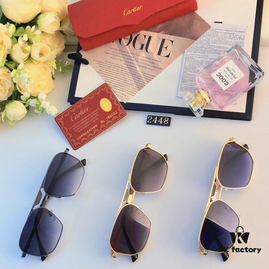 6931fc6c3a89a121ed54ce8a Cartier New Arrival Sunglasses for Travel and Driving, Stylish Unisex Square-Frame Shades for Men