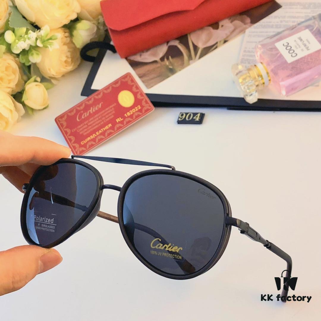 6931fc713a89a121ed54ced4 Cartier High-End Polarized Sunglasses for Men, Driver's Driving Glasses, HD Fishing Sunglasses with Metal Frame, Aviator Style with Spring Hinge Temples