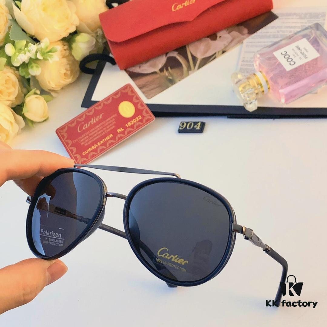 6931fc713a89a121ed54ced6 Cartier High-End Polarized Sunglasses for Men, Driver's Driving Glasses, HD Fishing Sunglasses with Metal Frame, Aviator Style with Spring Hinge Temples