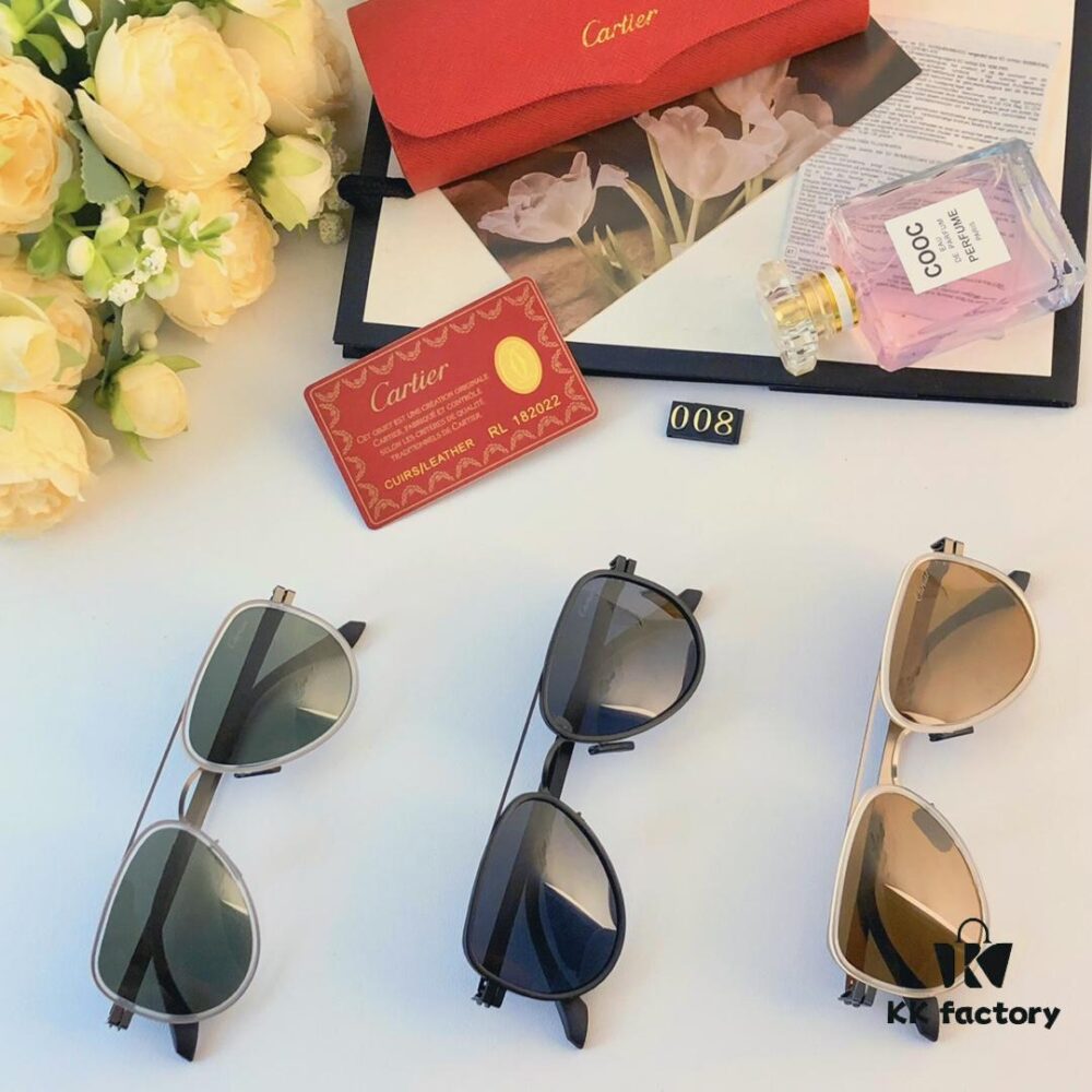 6931fc733a89a121ed54cee4 Cartier New Fashion Pilot Sunglasses with Metal Frame, Premium Double-Bridge Design, Polarized Lens Compatible with Prescription for Men, 2024 Sun Glasses