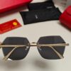 Cartier 2024 New Unframed Sunglasses for Women, Classic Leopard Print Temples, Diamond-Cut Edges, Gradient Lenses, Oversized Luxury Sunglasses