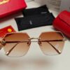 6931fc743a89a121ed54cef9 Cartier 2024 New Collection Frameless Sunglasses for Women, Classic Leopard Print Temples, Diamond-Cut Edges, Gradient Lenses, Oversized Luxury Design
