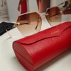 6931fc743a89a121ed54cefc Cartier 2024 New Collection Frameless Sunglasses for Women, Classic Leopard Print Temples, Diamond-Cut Edges, Gradient Lenses, Oversized Luxury Design