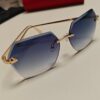 6931fc753a89a121ed54cf00 Cartier 2024 New Collection Frameless Sunglasses for Women, Classic Leopard-Print Temples, Diamond-Cut Edges, Gradient Lenses, Oversized Luxury Sunglasses