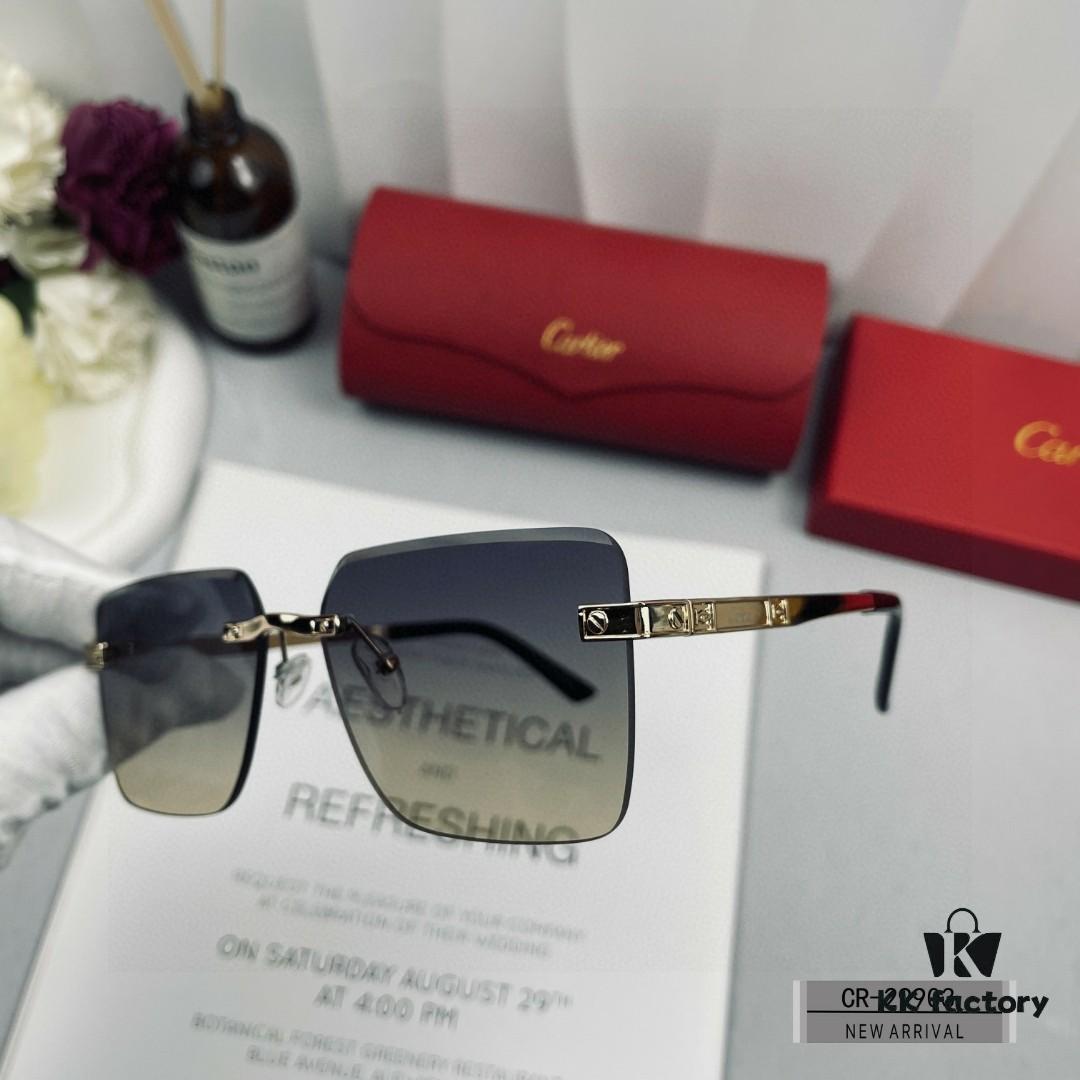 6931fc7c3a89a121ed54cf3d Cartier France - Polarized Sunglasses with Polylite Lenses, Lightweight Metal Frame, Size 60-13-148, Stylish and Luxurious Design for Men