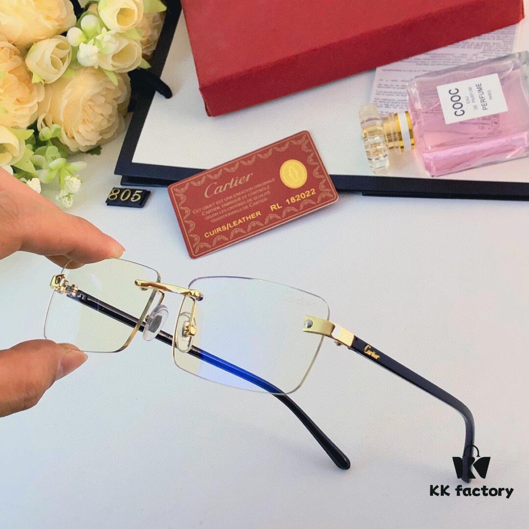 6931fc7d3a89a121ed54cf4f Cartier 2024 New Arrival Cut-Edge Fashion Frameless Sunglasses Unisex UV Protection Shades