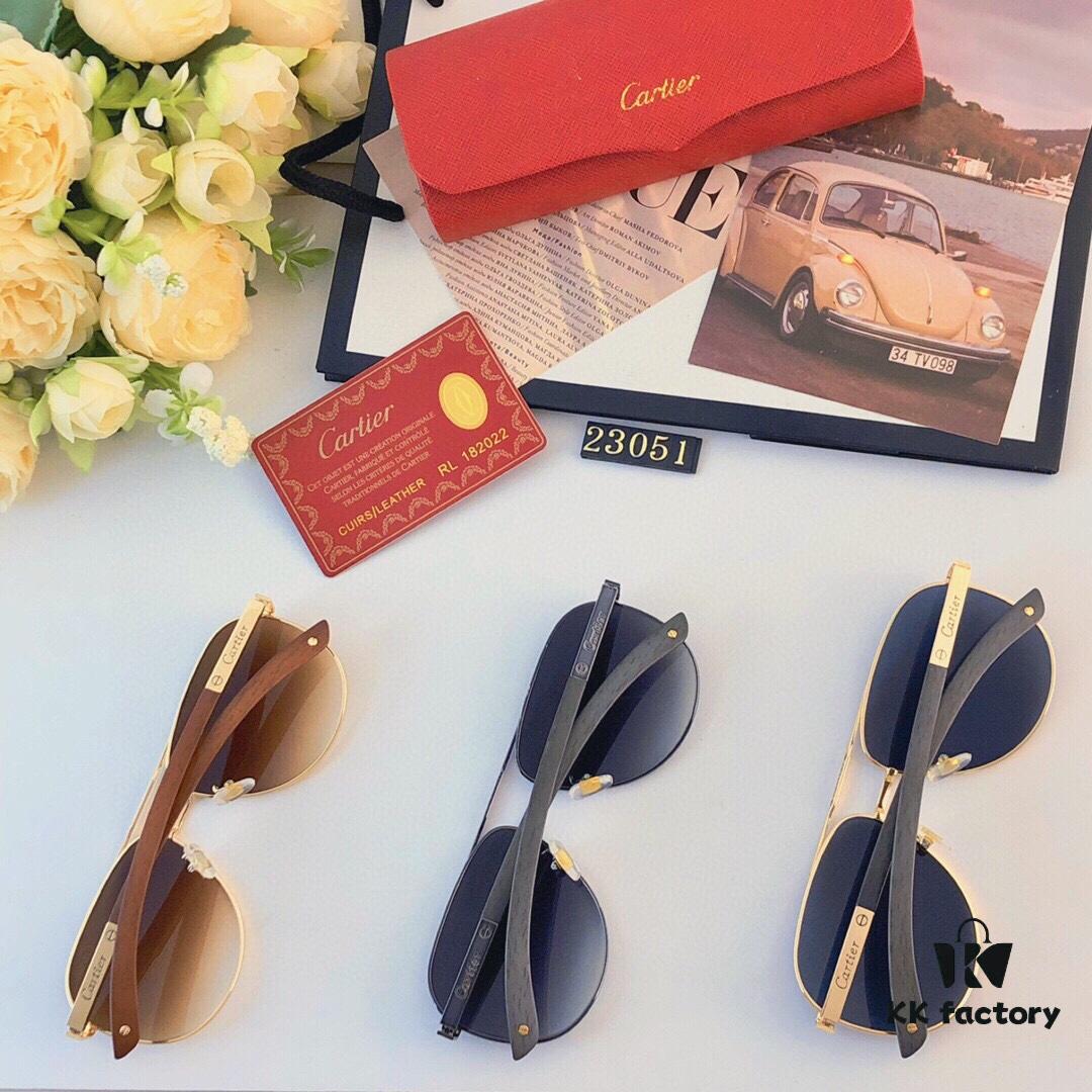 6931fc823a89a121ed54cf8c Cartier Classic Stylish Sunglasses, Fashionable Metal Double-Bridge Aviator Round Frame Sun Glasses, Trendy Ins Accessories