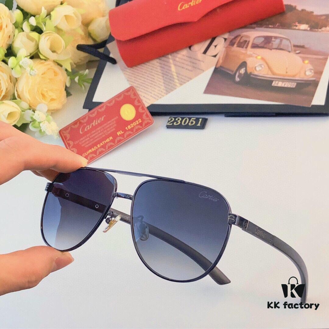 6931fc823a89a121ed54cf8e Cartier Classic Stylish Sunglasses, Fashionable Metal Double-Bridge Aviator Round Frame Sun Glasses, Trendy Ins Accessories